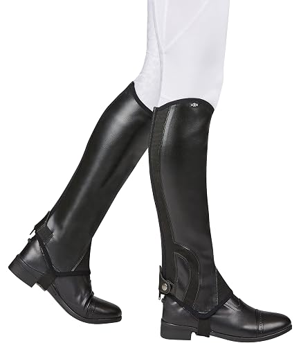 Amazon.com: Dublin Suede Half Chaps II, Black, Adults Large  display picture 1