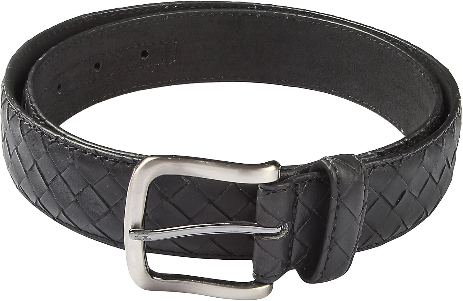 Buy Hamilton Men's Black Faux Leather Belt … at Amazon.in