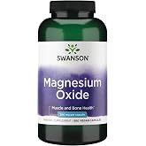 Swanson Magnesium Bone &amp; Muscle Support 200 Milligrams, 500 Capsules | An Essential Mineral for Strong Muscles and Bones That Supports Heart, Brain and Nervous System Health
