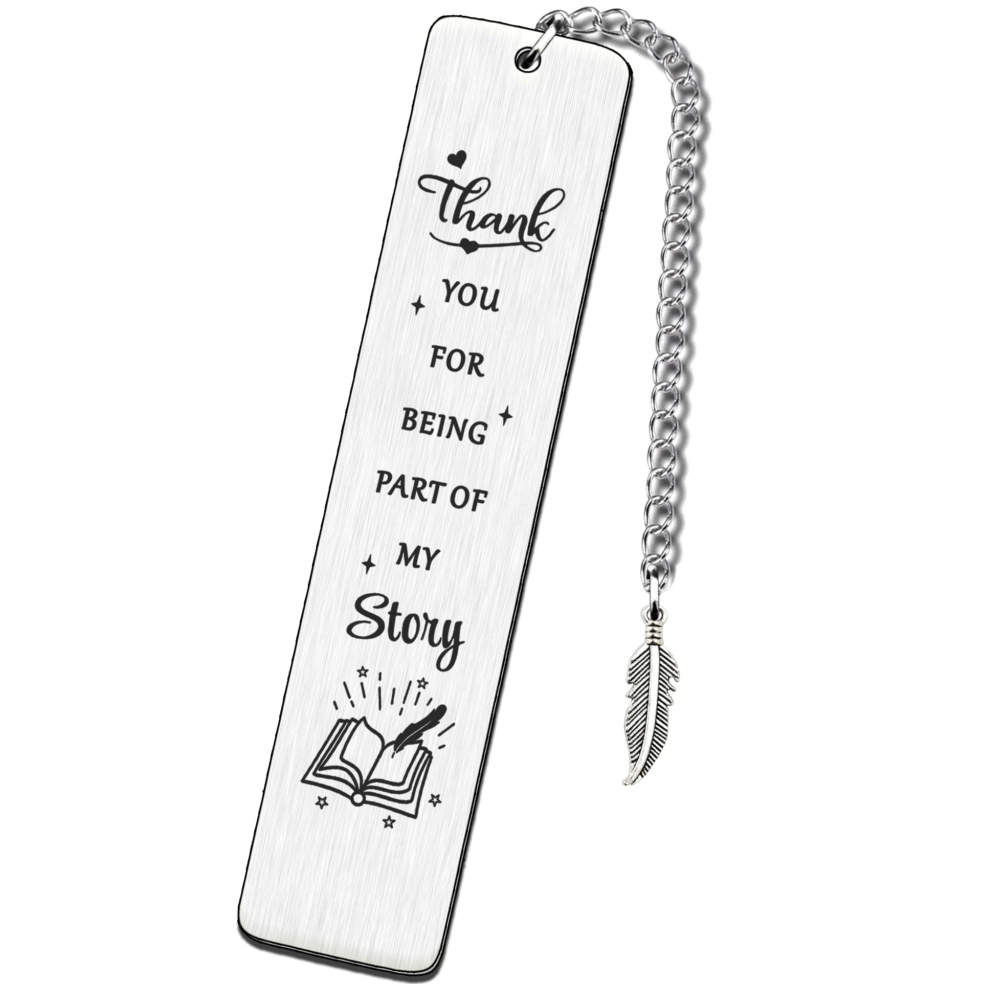 TTOVEN Thank You Teacher Gifts Teacher Bookmark Gifts Bookmark for Women Men Graduation Going Away Retirement Leaving Presents