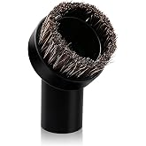 RDEXP Round Dust Brush 25mm Horse Hair 1.25" (32mm) Vacuum Attachment, Soft Bristle Vacuum Brush Replacement for Sofa Baseboard Blind Cleaning, for Bissell Electrolux Hoover Kenmore
