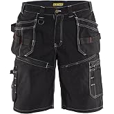 Blaklader Men's Craftsmen X1600 Cotton Durable Work Shorts with Cordura Reinforced Pockets