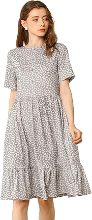 loose midi dress with sleeves