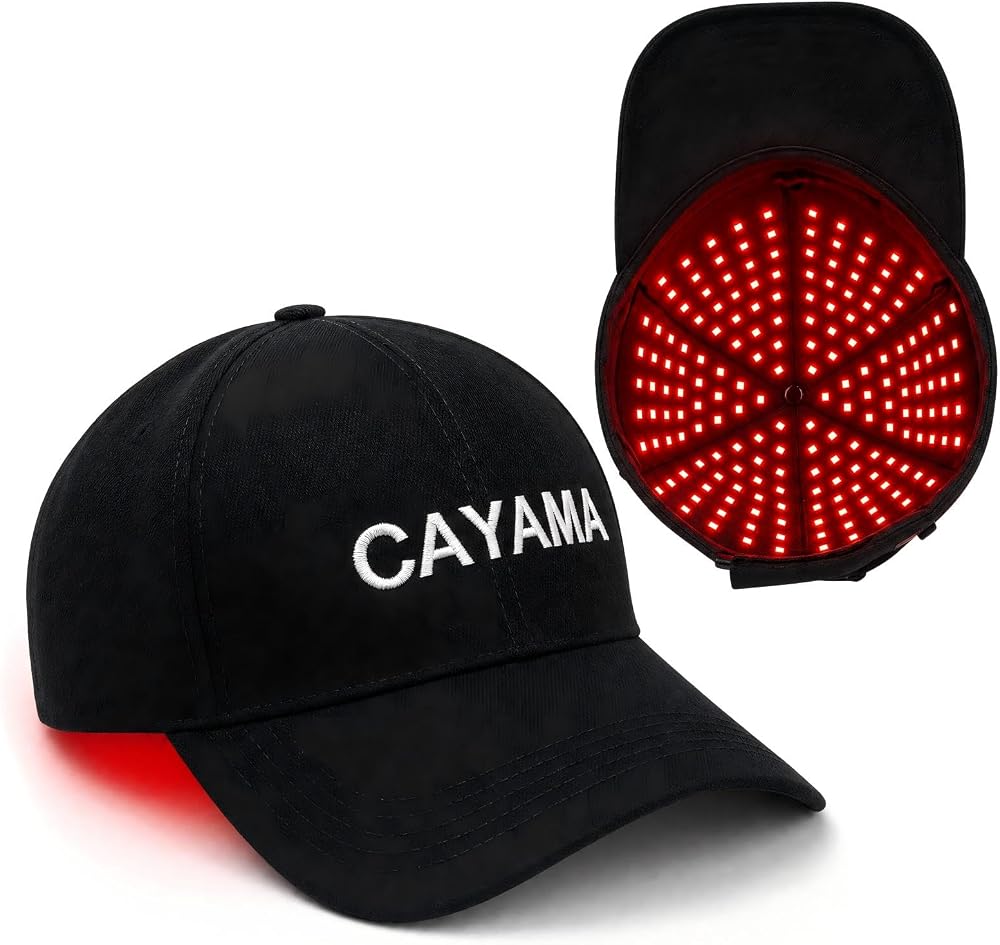 CAYAMA Red Light Hair Growth Cap for Men & Women, 528 Total Light Emitters | Full-scalp coverage with adjustable fit, 10-30 m