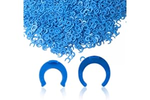 YXCCSE 100Pcs 1/4" and 50Pcs 3/8" Locking Clips Clamps Blue Lock Clip for RO Reverse Osmosis Water Filter Fittings, Locking C