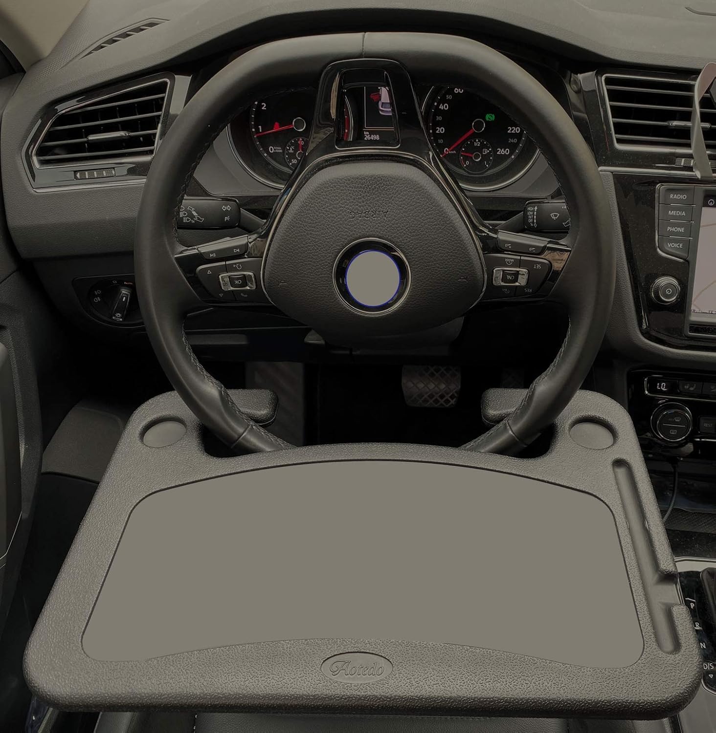aotedo Black Laptop/Eating Car Steering Wheel Desk (Pack of 1): Automotive