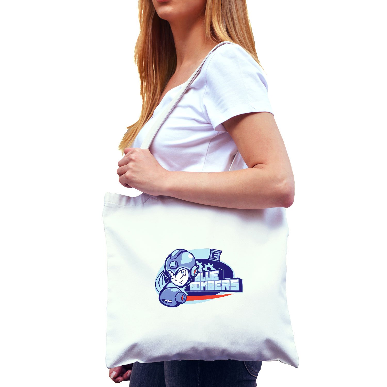 Texlab Unisex Adult VEND-226964 Cloth Bag, White, 38 cm x 42 cm