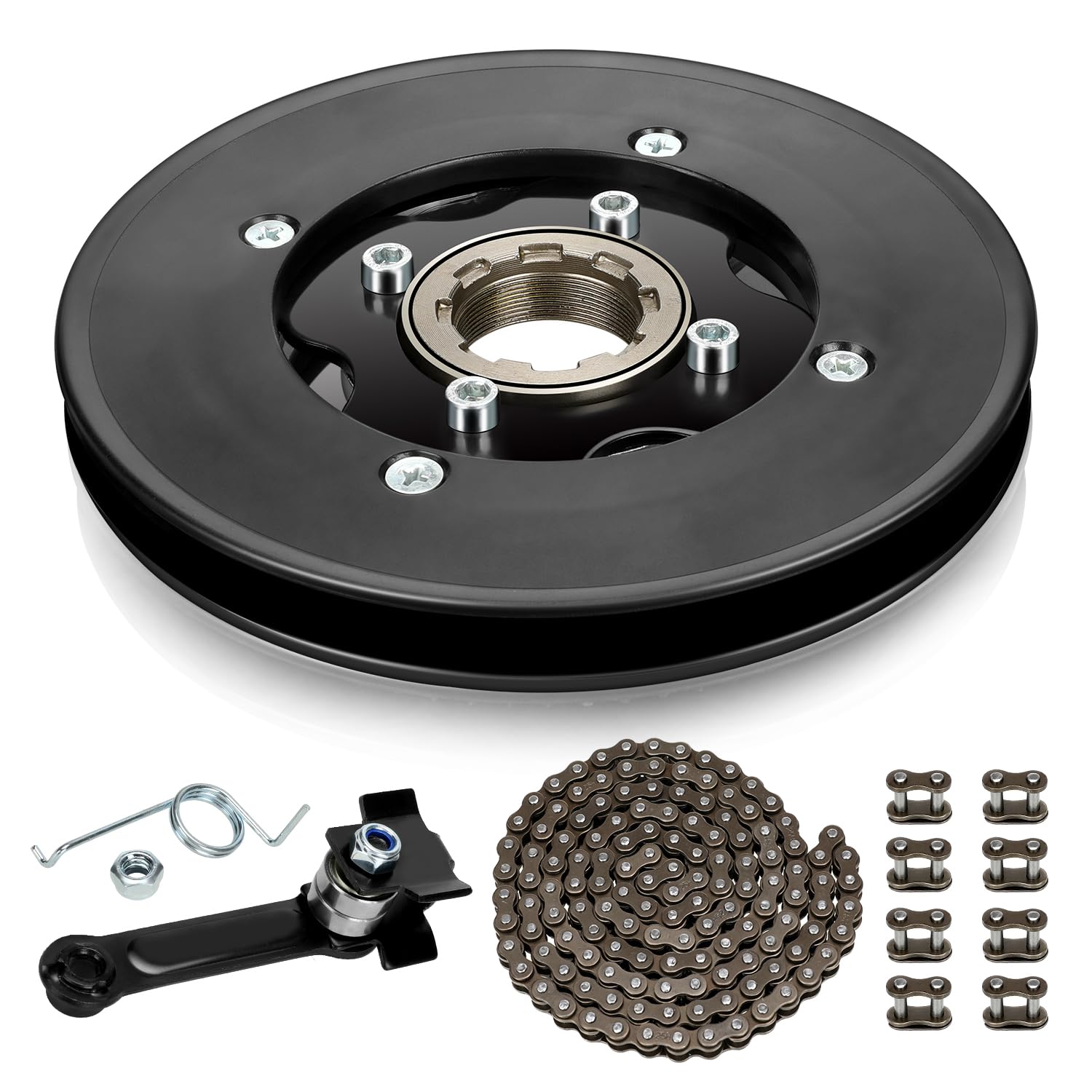 Photo 1 of HIAORS Rear Sprocket Freewheel Chain Plate Guide Assembly Replacement for Razor MX500 MX650 RSF350 SX500 Dirt Bike Kids Electric Motocross Motorcycle Parts with 25H Chain Tensioner Link