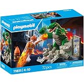 Playmobil Hero Battle Against Giant Lizard