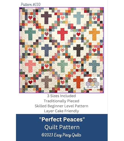 Whims Watercolor Quilt Kit - 'Grandma's Sewing Machine' Design With Pre-Cut 100% Cotton Fabrics & Patterns