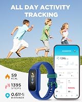 Vigor 2 L Kids Fitness Tracker Watch Blue 5-15 Heart Rate IP68 view 2