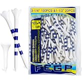 Golf Tees3 1/4"&amp;1 1/2" -120 Pcs,Plastic Golf tees 3 1/4 inch 4-Prong Long Plastic Tee &ndash;Reduce Friction&amp;Side Spin,Enhanced Durability&amp;Stability,Also able to Work with a Variety of Drivers,hybrids.