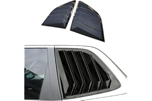 KEALAS for Honda CRV Sport Style Rear Side Window Louvers Air Vent Scoop Shades Cover Trim for Honda CRV 2023 2024 2025-Matt Black