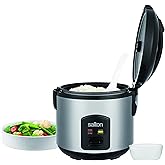Salton Automatic Rice Cooker with Food Steaming Basket