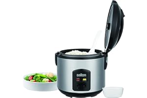 Salton Automatic Rice Cooker with Food Steaming Basket