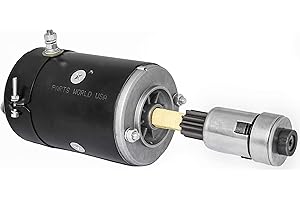 PARTS WORLD USA New 12V Starter for Ford 8N, 9N, 2N with Bendix Drive | 12 Volt Starter with Bendix Drive | 1-Year Warranty
