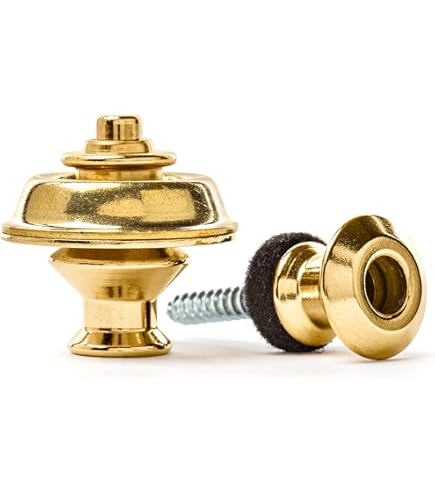 Amazon.com: Dunlop Vintage Nickel Dual Design Guitar Strap Locks