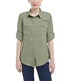 Little Donkey Andy Women's UPF 50+ UV Protection Shirt, Long Sleeve Fishing Shirt, Breathable and Fast Dry