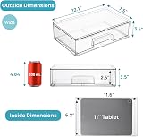 Vtopmart 2 Pack Clear Small Stackable Storage Drawers Acrylic Organizer view 2