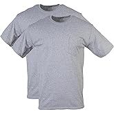 Gildan Mens DryBlend Workwear T-Shirts with Pocket, 2-Pack