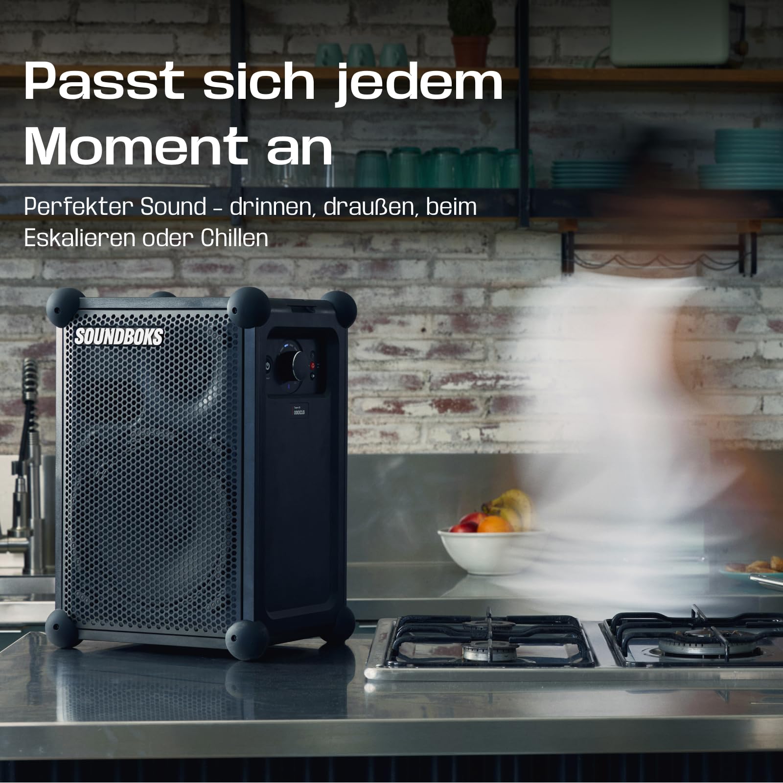 SOUNDBOKS Mix – Tragbarer Bluetooth-Lautsprecher – Robust & Wetterfest (IP65) – USB-C Akku – Extrem Laut – 121dB – Indoor & Outdoor Speaker – 40 Stunden Laufzeit – (Schwarz) 6