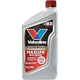 Valvoline MaxLife Extended Protection High Mileage 5W-20 Full Synthetic Motor Oil 1 Quart