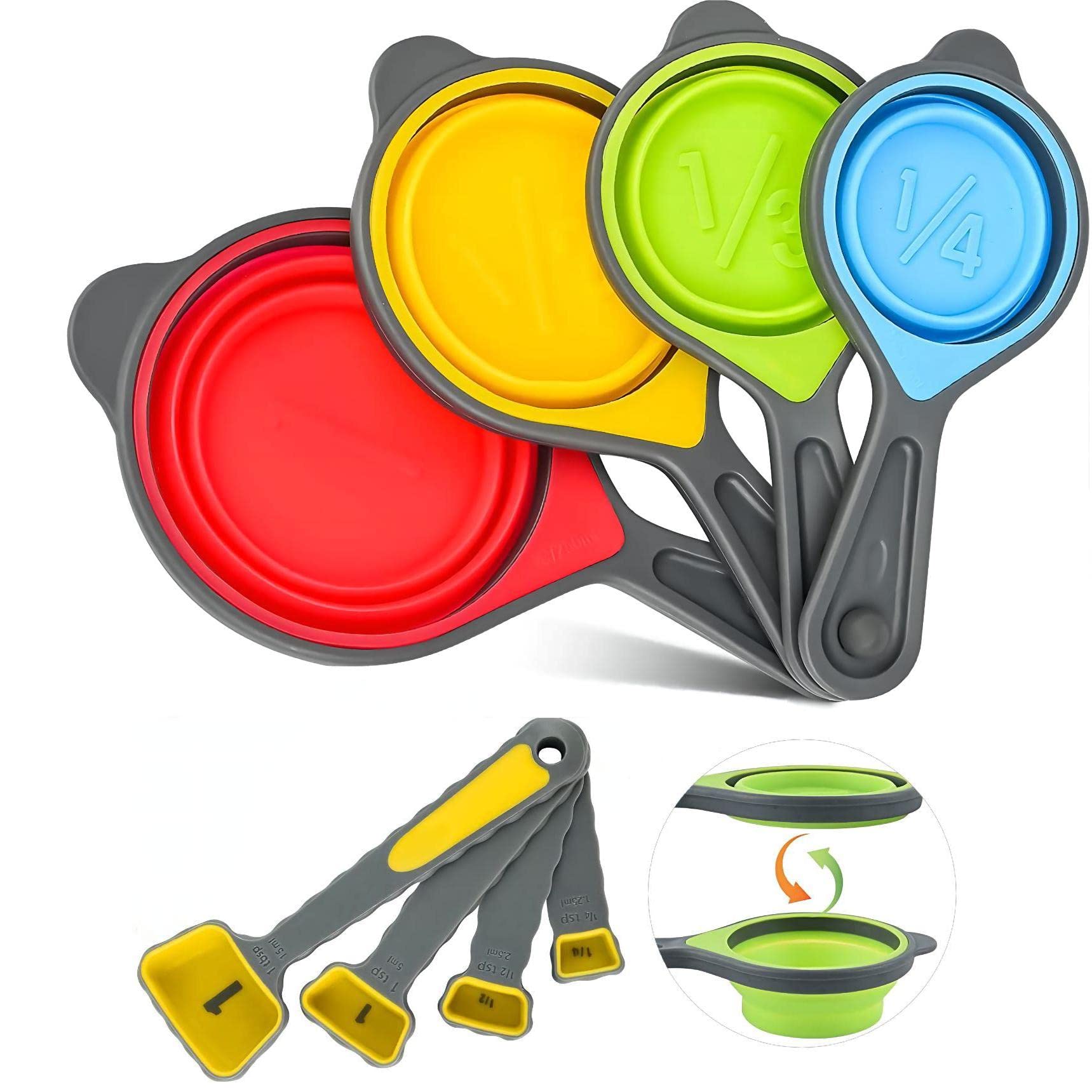 Hotsyang Collapsible Measuring Cups and Spoons