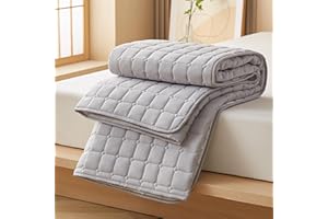 GRIPITHPY Japanese Floor Mattress,Foldable Tatami Mat,Yoga Meditation Mats,Foldable Storage with Anti Slip with Corner Straps