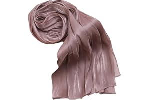 Premium Soft Shimmer Hijab Head Scarf for Islamic Muslim Hair Wraps Women Lightweight Scarves Sheer Crepe Shawl Wrap