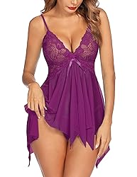 Avidlove Babydoll Lingerie for Women Honeymoon V