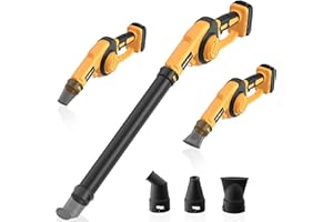 HEINPRO Cordless Leaf Blower Compatible with Dewalt 20V Max Battery (Tool Only), Up to 200MPH Small Electric Leaf Blower, 3 Speeds Mode, Battery Powered Mini Leaf Blowers for Patio
