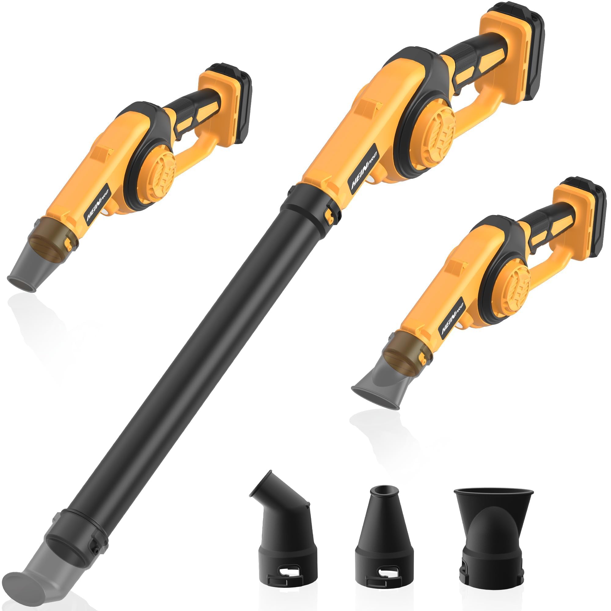 Photo 1 of HEINPRO Cordless Leaf Blower Compatible with Dewalt 20V Max Battery (Tool Only), Up to 200MPH Small Electric Leaf Blower, 3 Speeds Mode, Battery Powered Mini Leaf Blowers for Patio