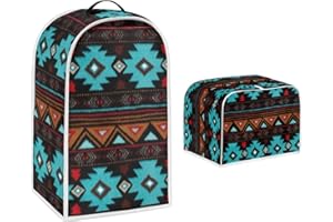 Upetstory Boho Blender Cover Toaster Covers 2PCS/set Food Processor Dust Cover Coffee Maker Appliance Covers Stand Mixer Covers Dust Protection Washable Toaster Oven Dustproof Cover