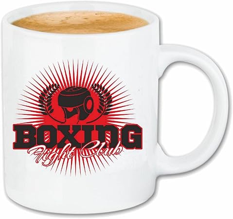 taza para café LUCHA club de boxeo del club del boxeo Guantes de boxeo CAJA DE