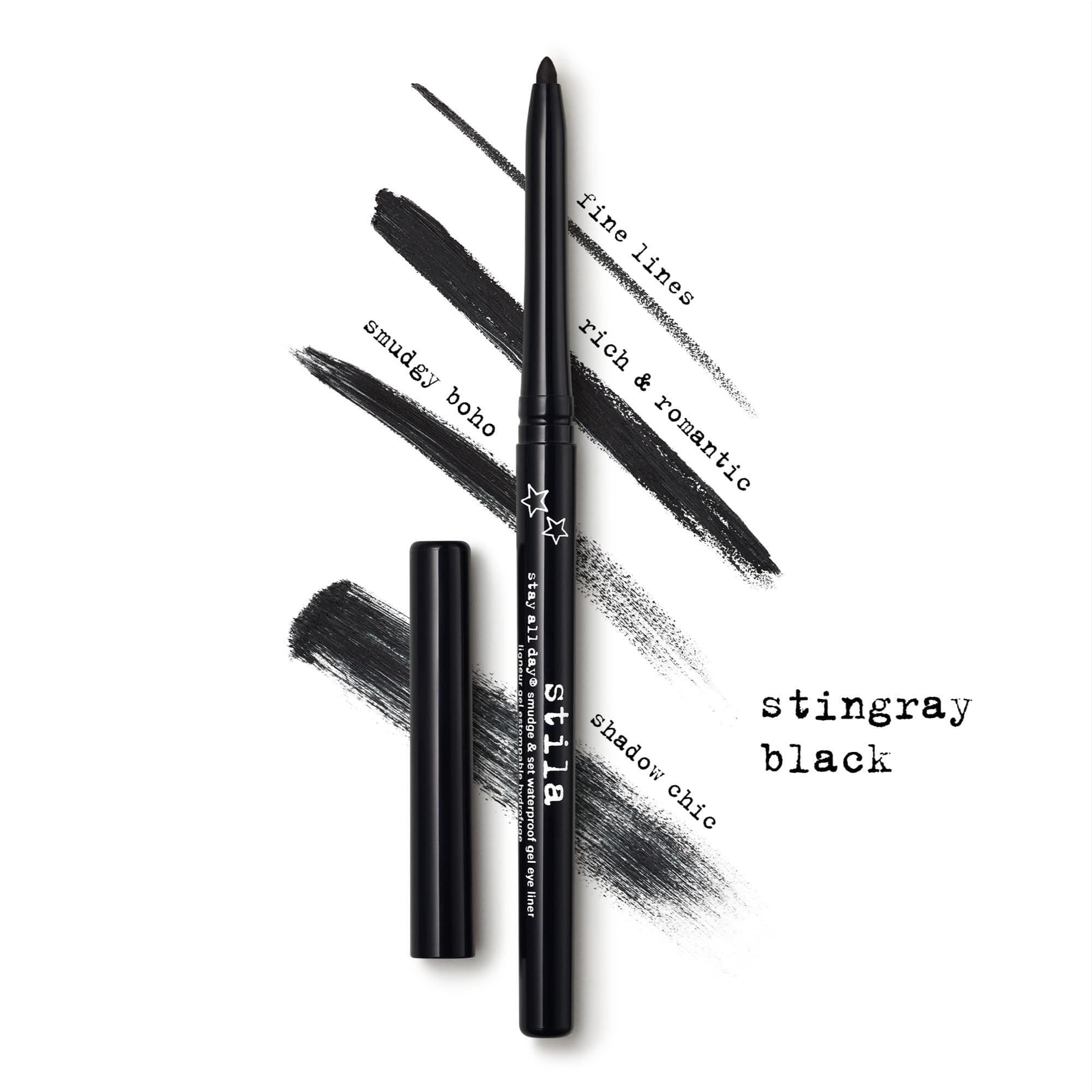 stila Stay All Day® Smudge & Set Waterproof Gel Liner | Long-Wear Gel Eyeliner Pencil for Tightlining, Waterline & Smoky Eye Looks | 12-Hour Wear, No Budge & Fade-Proof