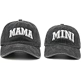 Wodeal 2PCS Mommy and Me Baseball Cap for Mom Girl, Mom Daughter Matching Gifts for Mother and Baby, Mama and Mini Hats