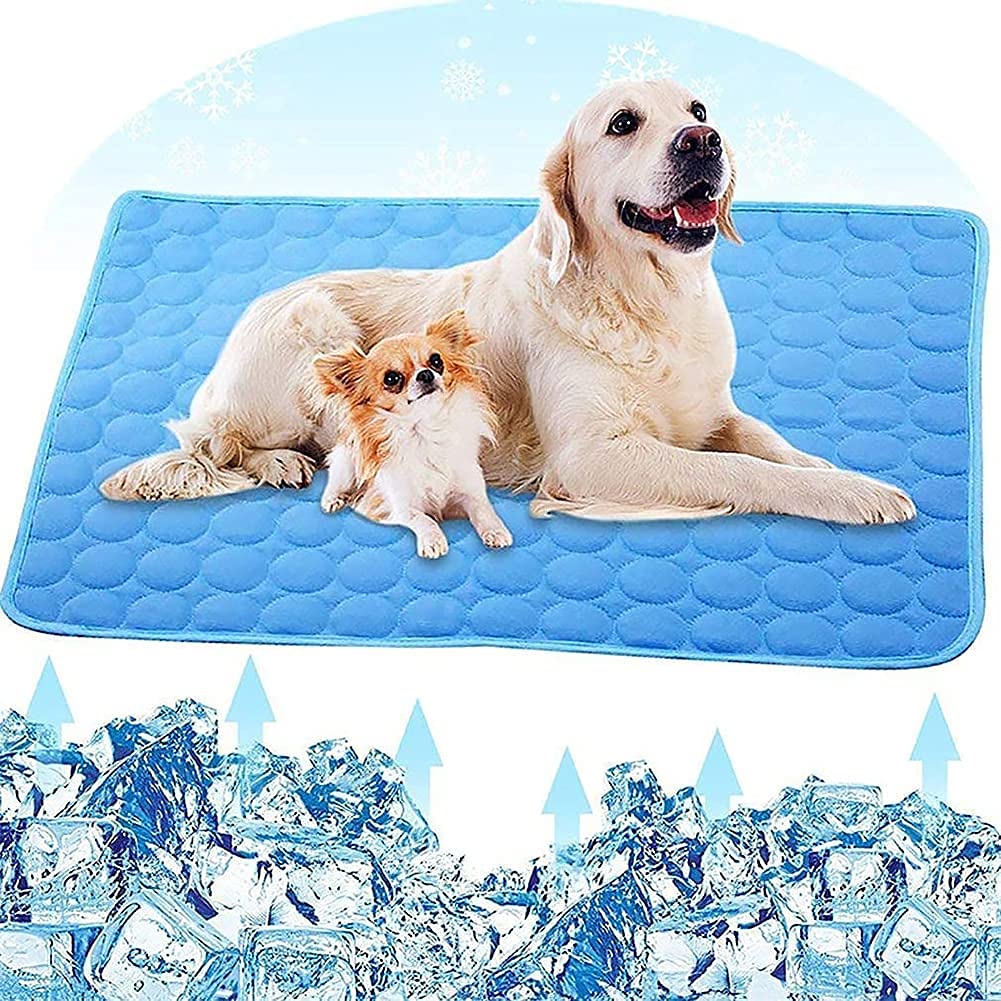 Fueegue Cooling Mat for Dogs Pet Cooling Mat Dog Mat Bed Cooling Blanket Cooling Pad for Cats Washable Pets