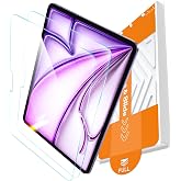 EZ-GLAZ-for iPad Air 13 Inch Screen Protector M4/M3/M2 | (2026/2025/2024), Military-Grade Shatterproof, Tempered Glass with Installation Box, Anti-Scratch, HD Clarity, Bubble Free
