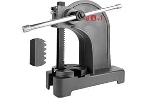 RQR 1 Ton Arbor Press, Heavy Duty Arbor Presses, Manual Desktop Cast Iron Punch Press for Riveting, Punching Holes, Stamping, Bending, Stretching, Forming