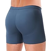 Daytain Mens Padded Boxer Briefs Tummy Control Body Shaper Butt Lifter Panties Seamless Body Shapewear Hip Enhancer