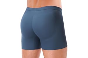 DAYTAIN Mens Padded Boxer Briefs Tummy Control Body Shaper Butt Lifter Panties Seamless Body Shapewear Hip Enhancer