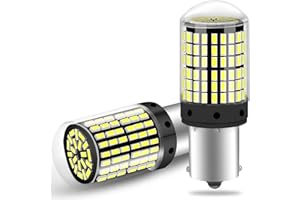 AILEO 2024 Upgraded 1156/ BA15S LED Light Bulbs White 6500K 144-SMD 4400/LM 500% Super bright 1073 1003 LED Bulbs Used for Backup Reverse/Tail/Brake/Turn Signal/Daytime Running 2PCS