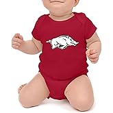 Little King NCAA Short Sleeve Romper-Big Logo 100% Cotton-Sizes 0-3M 6M 12M 18M