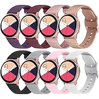 8 Pack Bands for Samsung Galaxy Watch Active 2 40mm 44mm & Active 40mm & Galaxy Watch 4 40mm 44mm & Galaxy Watch 4…
