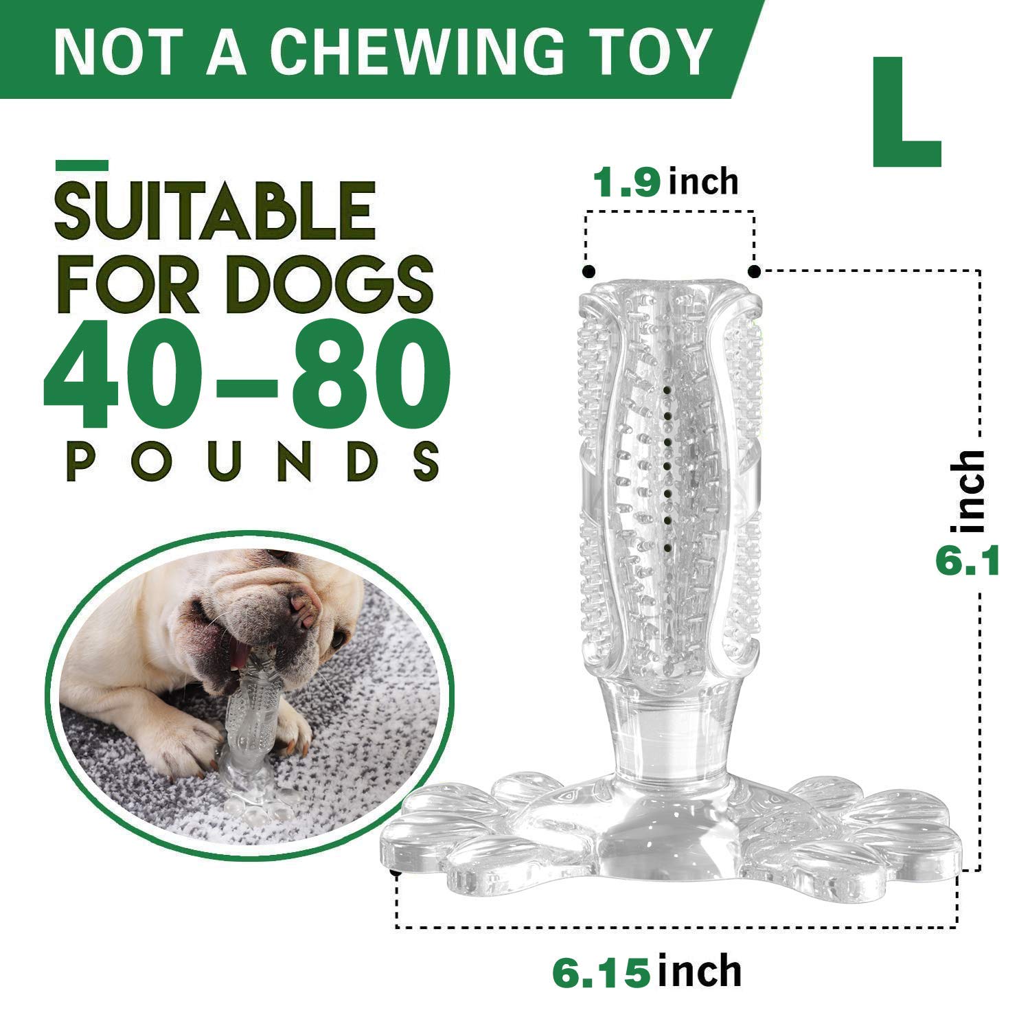 AyeBeau Dog Chew Toothbrush - Safe, Natural, Non-Toxic and Long-Lasting Dog Pet Chew Toys - Dog Toothbrush Stick for Dogs