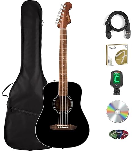 Amazon.com: Fender Redondo Mini Acoustic Guitar, with 2-Year