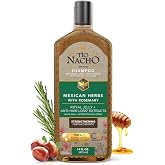 Tio Nacho Mexican Herbs Anti-Hair Loss Shampoo, 14 fl oz | Strengthening Herbal Shampoo for Men and Women, Nourishing Formula, Healthier Hair, with Royal Jelly and Rosemary Extract