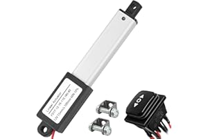 SZAWINLI AWINLI Mini Linear Actuator 12V 4 Inch Stroke,60N/13.4Lbs,Speed 15mm/s Mini Waterproof Sports Actuator Small 12V with Mounting Bracket for Cabinets,Window Openers,Robots(100mm）