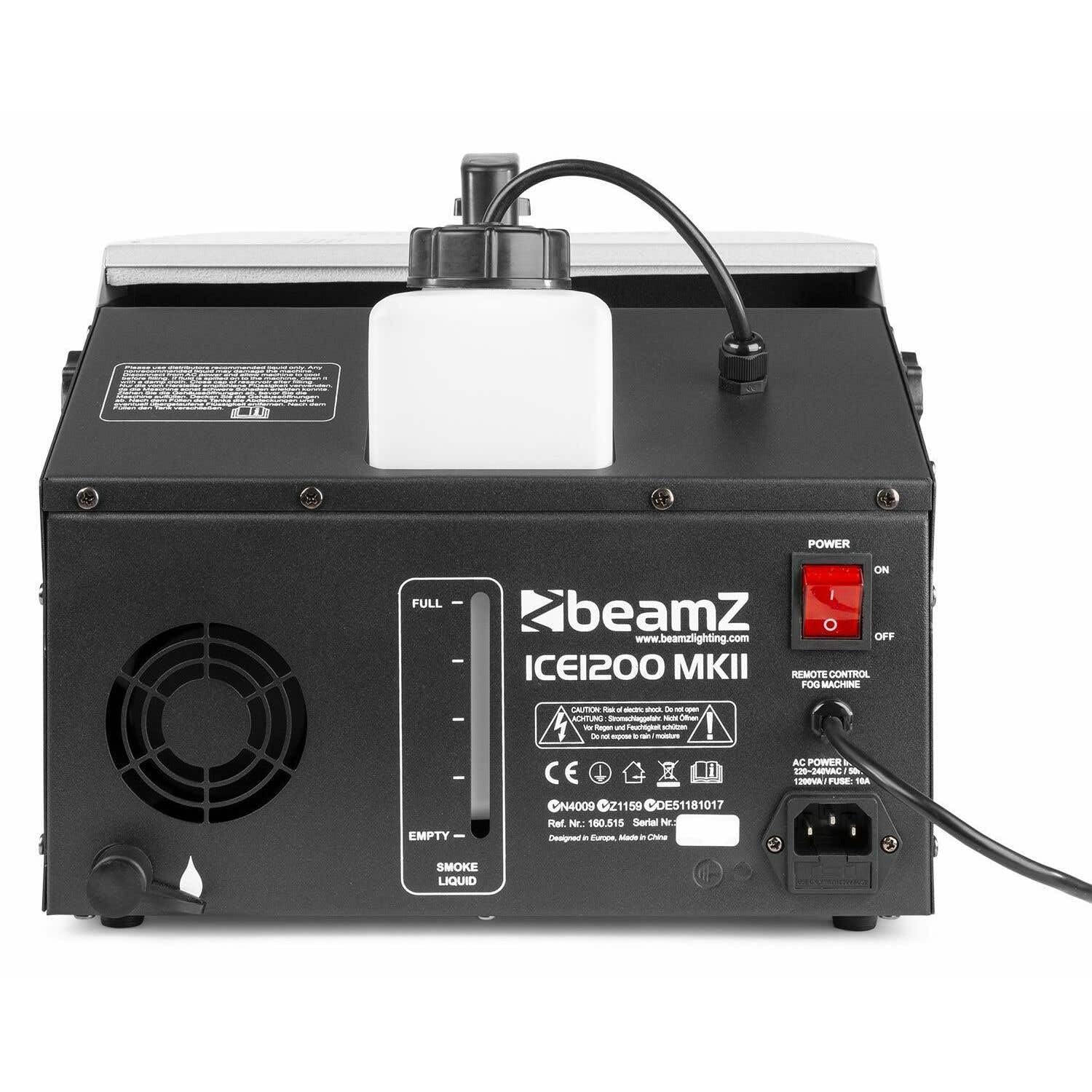 BeamZ ICE1200 MKII Bodennebelmaschine - Low Fog Machine, 1200 Watt Bodennebler, Rauchmaschine, Boden Nebelmaschine für Hochzeiten, Konzerte, Bühnenveranstaltungen und Partys 5