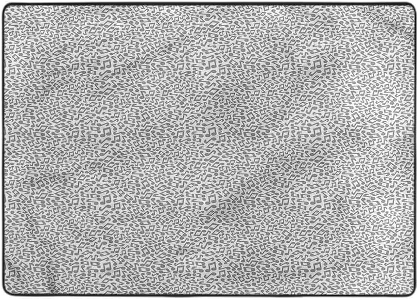 Juego de alfombras de área, música, dama escuchando música